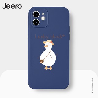 JEERO เคสไอโฟน เคสซิลิโคนนุ่มกันกระแทกการ์ตูนตลก เคสโทรศัพท์ Compatible for iPhone 13 12 11 Pro Max SE 2020 X XR XS 8 7 6 6S Plus พลัส C112