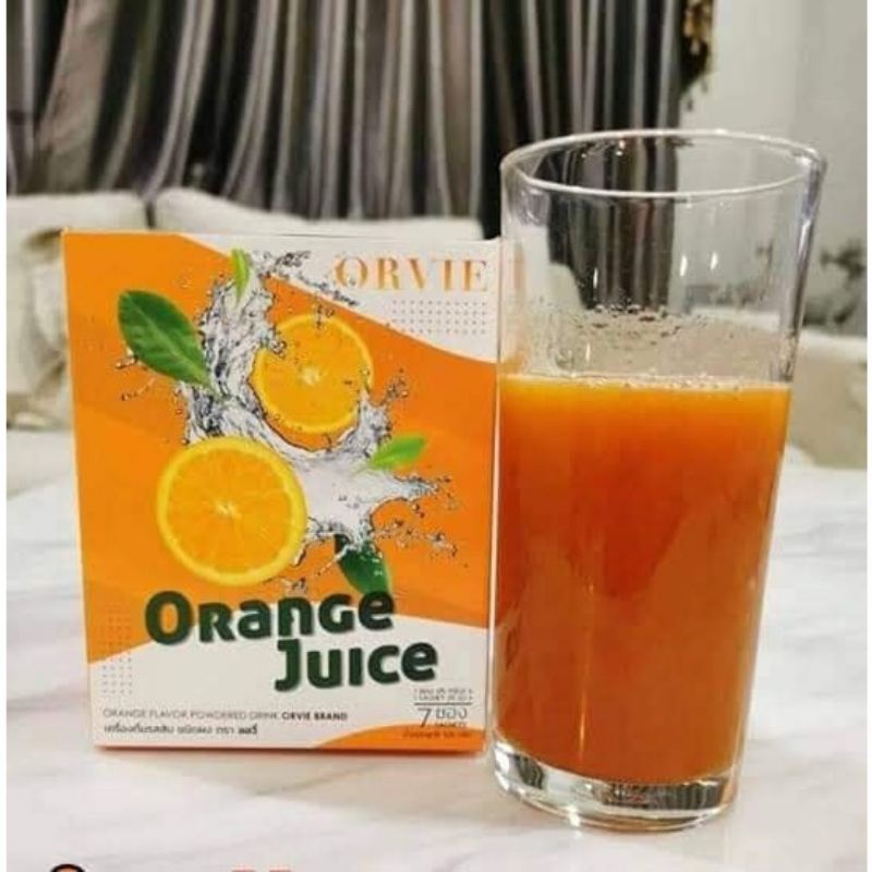 ออวี่ดีท๊อกไฟเบอร์ลดน้ำหนักช่วยขับถ่าย (ของแท้)ORVIE Orange Juice ออวี่รสส้ม