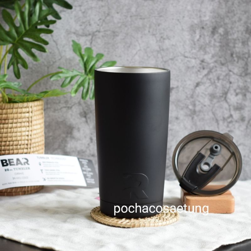 แก้ว BEAR ขนาด 20/30oz มีบริการสลักชื่อ เก็บอุณหภูมิได้ยาวนาน ของเเท้ 304สแตนเลส 2 ชั้น