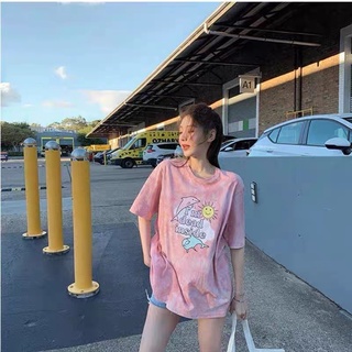 🛒เสื้อยืดโอเวอร์ไซต์คอกลมลายการ์ตูนน่ารักๆ📣