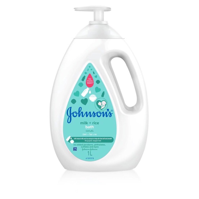 จอห์นสัน สบู่อาบน้ำ มิลค์ + ไรซ์ บาธ 1000 มล. Johnson's Body wash Milk + Rice Bath 1000 ml B132801