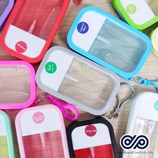 เคสซิลิโคน+ตะขอ​ สำหรับใส่สเปรย์​การ์ด​45-50ml.(มีพร้อมส่ง)​