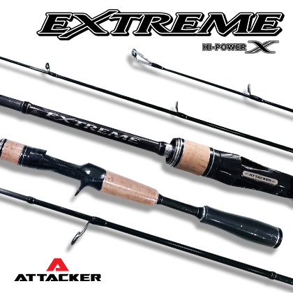 คันเบ็ดตกปลา คันตีเหยื่อปลอม ATTACKER รุ่น EXTREME 5.10ฟุต-6.10ฟุต-7.10ฟุต 2ท่อน มีทั้งคันเบทและสปิน