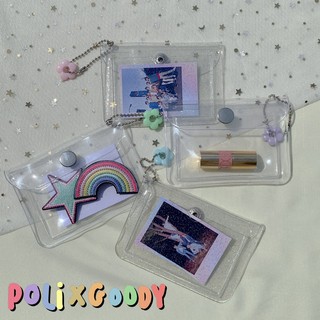 กระเป๋าใส transparent pouch กระเป๋าเงิน รูป