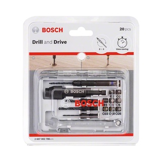 🔥ยอดนิยม!! ดอกไขควง พร้อมด้ามขัน 20 ชิ้น BOSCH รุ่น X-Line Set 20 pcs. สีน้ำเงิน 🚚พิเศษ!!✅