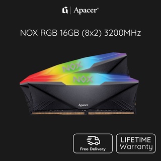 RAM APACER NOX RGB DDR4 16GB (8x2) 3200MHz Lifetime Warranty