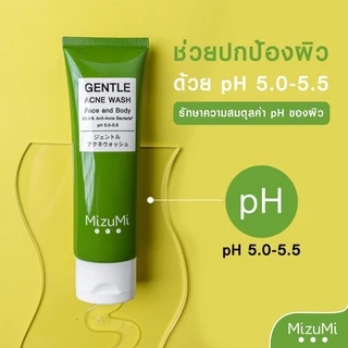 1แถม1 Mizumi Gentle Acne Wash Face and Body มิซึมิ เจนทัล แอคเน่ วอช เจลล้างหน้า + อาบน้ำ 45 มล.