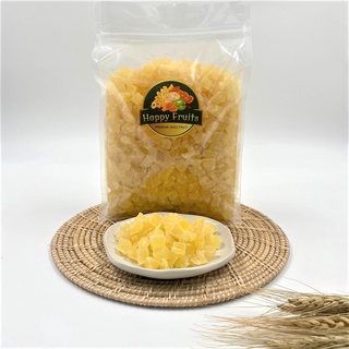 Dehydrated Pineapple Diced สับปะรดอบแห้งแบบเต๋า เกรด A สูตรน้ำตาลน้อย อร่อยมาก!! By Happy Fruits