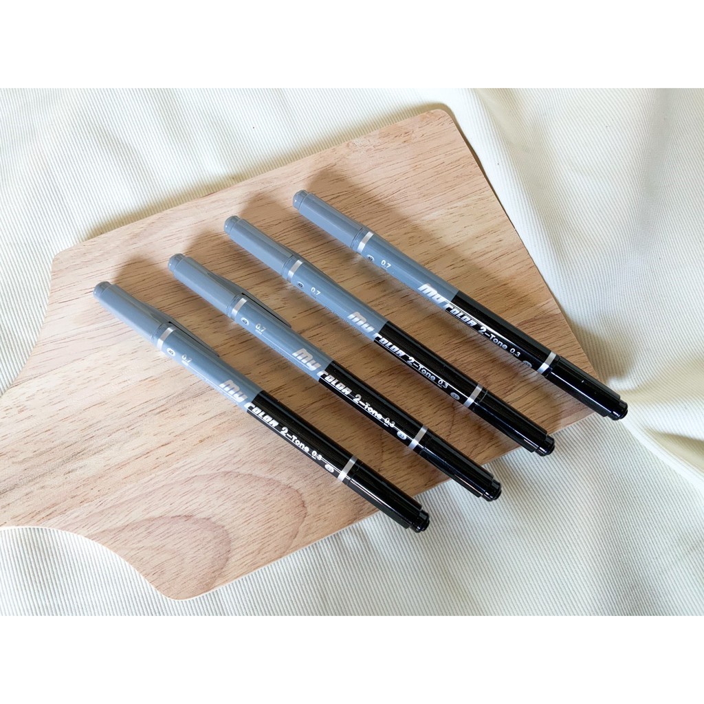 ปากกา my color 2tone 2 สี2โทนในด้ามเดียว ปากกาmy color สีดำเทา