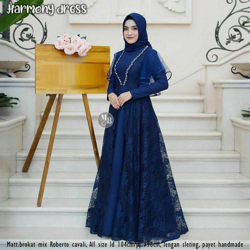 Harmony Dress Allsize Jumbo Graduation Gamis