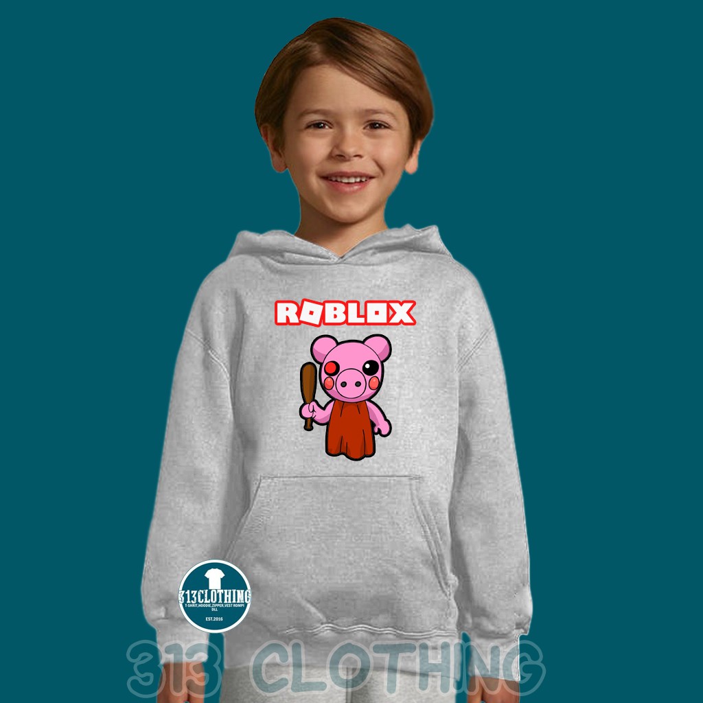 Roblox Piggy Children& 39;s เสื้อแจ็คเก็ตมีฮู้ด - ผ้า 313