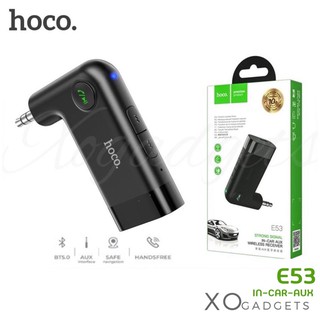 hoco E53 Car Bluetooth Aux Wireless Receiver บลูทูธในรถยนต์