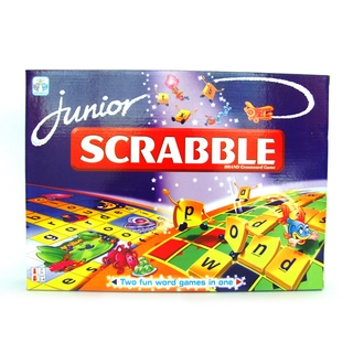 Junior Scrabble Funny Family Party Board Game Scrabble Version Toys English Spelling Game