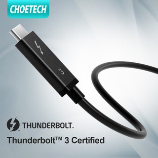 5A / 20V Support 5K UHD Display 40Gbps 100W Charging USB C Compatible with MacBook Pro and More Type-C Devices/Laptops Thunderbolt 3 Cable 2.6FT CHOETECH Thunderbolt Cable 