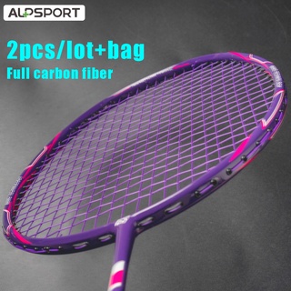 Alpsport FN3.0 ไม้แบดมินตัน คาร์บอนไฟเบอร์ 100% 5U 76g 30Lbs Pro 2 ชิ้น ต่อล็อต