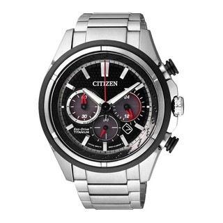 CITIZEN Eco-Drive SUPER TITANIUM CHRONOGRAPH CA4241-55E - Silver/Black - Black PVD