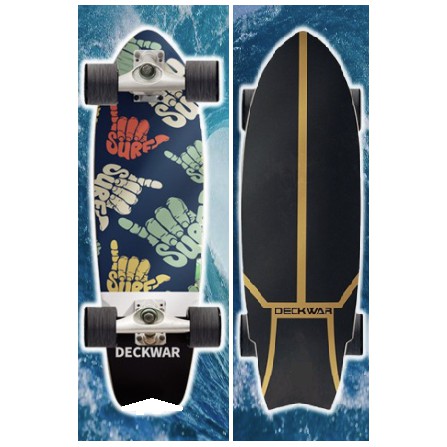 DECKWAR -Surfskate Surf Skateboards เซิร์ฟสเก็ต 29 นิ้ว