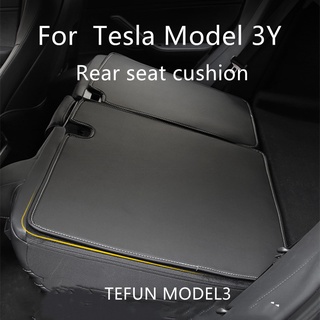 Tesla อุปกรณ์เสริมFor 2021 Tesla MODEL3 Rear Seat ads Back Cushions Model Y Modified Interior Accessoriesอะไหล่รถยนต์