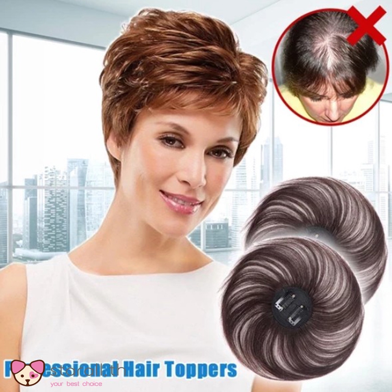 clip on hair topper human hair