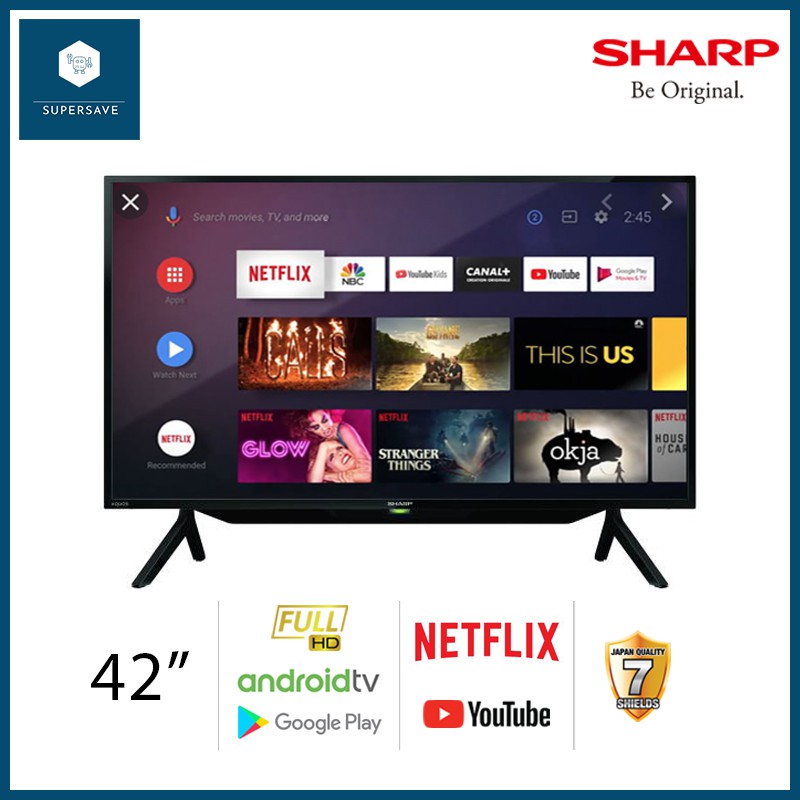 SHARP Full HD Android TV 42 นิ้ว 2TC42BG1X supersave ThaiPick