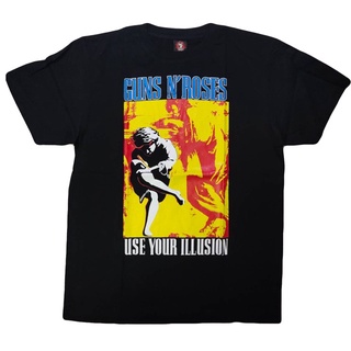 คอตต้อนคอกลม﹉▨♨เสื้อวง Guns N Roses T-shirt เสื้อวงร็อค Guns N RosesS-5XL