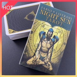 จัดส่งที่รวดเร็ว~Night Sun Tarot Cards Divination Deck English Card Game