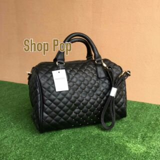 MG Quilted Bowling HandBag