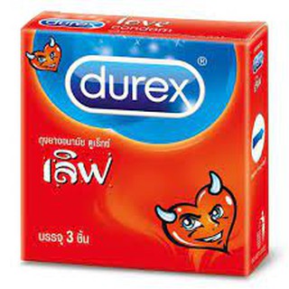 ถุงยาง DUREX LOVE 52.5 มม. 3ชิ้น ดูเร็กซ์ เลิฟ