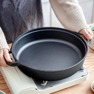 【จัดส่งภายใน 24 ชม】Cast iron pot, หม้อเหล็กหล่อ หม้อสุกี้ หม้อชาบู cast iron