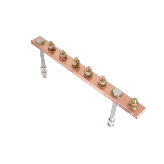 บัสบาร์ทองแดง บาร์กราวด์ Copper busbar ground