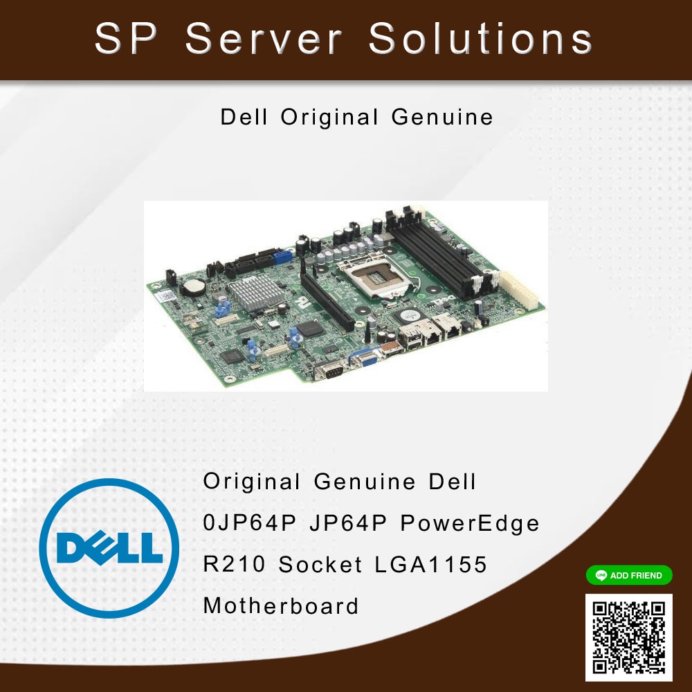 Original Genuine Dell 0JP64P JP64P PowerEdge R210 Socket LGA1155 Motherboard