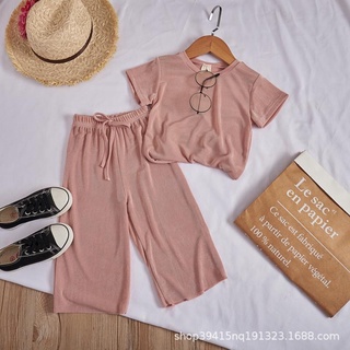 พร้อมส่ง❤️เสื้อผ้าแฟชั่นเด็ก❤️เด็กหญิง​เสื้อ​ กางเกง​ สวยๆ​ ใส่สบายๆ​