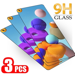 3Pcs Protective Glass For Samsung Galaxy A21s A 21 SM-A217F A51 A31 A11 A12 A71 5G A10 A20 A30 A50 A70 A40 A80 M21 M31 M51 A21 s A10s F41 M31S M21s A20S A30S A50S A70S Full Transparent HD Clear Screen Protector Tempered Glass Protection Film Cover