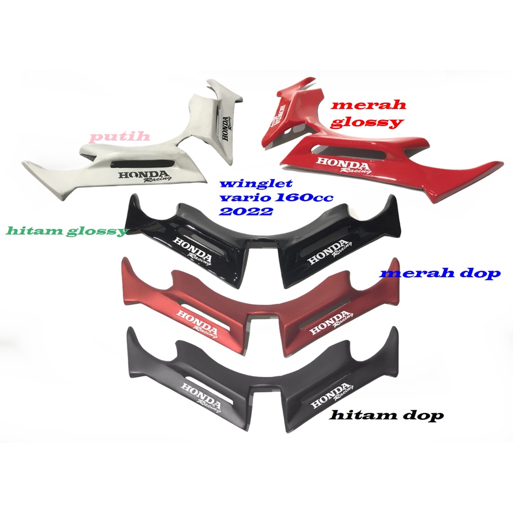 Wingled Honda Vario 160 Moto GP รุ่น WINGLET HONDA VARIO 160CC YEAR 2022 WINGLET COVER WING AERODINA