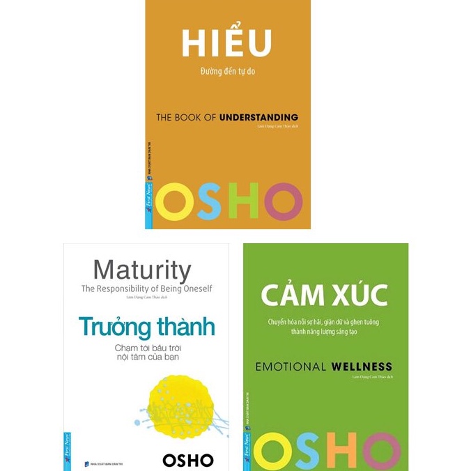 หนังสือ - Combo OSHO Feelings + OSHO Growing Up + OSHO Understand - ข่าวแรก