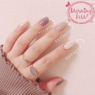 (สีเจลไซรัป) สีใสๆ สวยหวาน Morning Kiss สีเจลไซรัปแคนดี้  Morning Kiss สีเจล ไซรัป สีเจล ยาทาเล็บเจล สีทาเล็บเจล ยาทาเล็