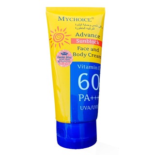 กันแดดมายช้อยส์ My Choice Sun Block SPF 60 PA +++ 150มล.//พร้องส่ง ส่งไว้//