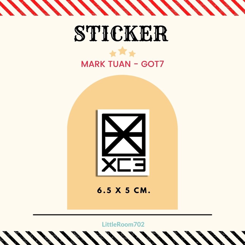 M2 สติกเกอร์ ไดคัท Mark Tuan GOT7  เนื้อ PVC  Sticker  สติ๊กเกอร์ xc3 xciii kpop MT - รูปที่ 4