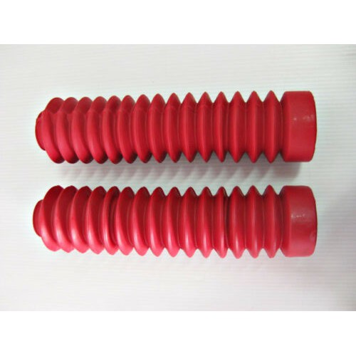 FRONT FORK RUBBER SET "RED" SET PAIR Fit For HONDA GB250 GB400 GB 250 400 // ยางกันฝุ่น "สีแดง"