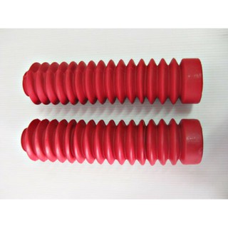 HONDA GB250 GB400 GB 250 400 FRONT FORK RUBBER SET "RED" SET PAIR // ยางกันฝุ่น สีแดง สินค้าคุณภาพดี