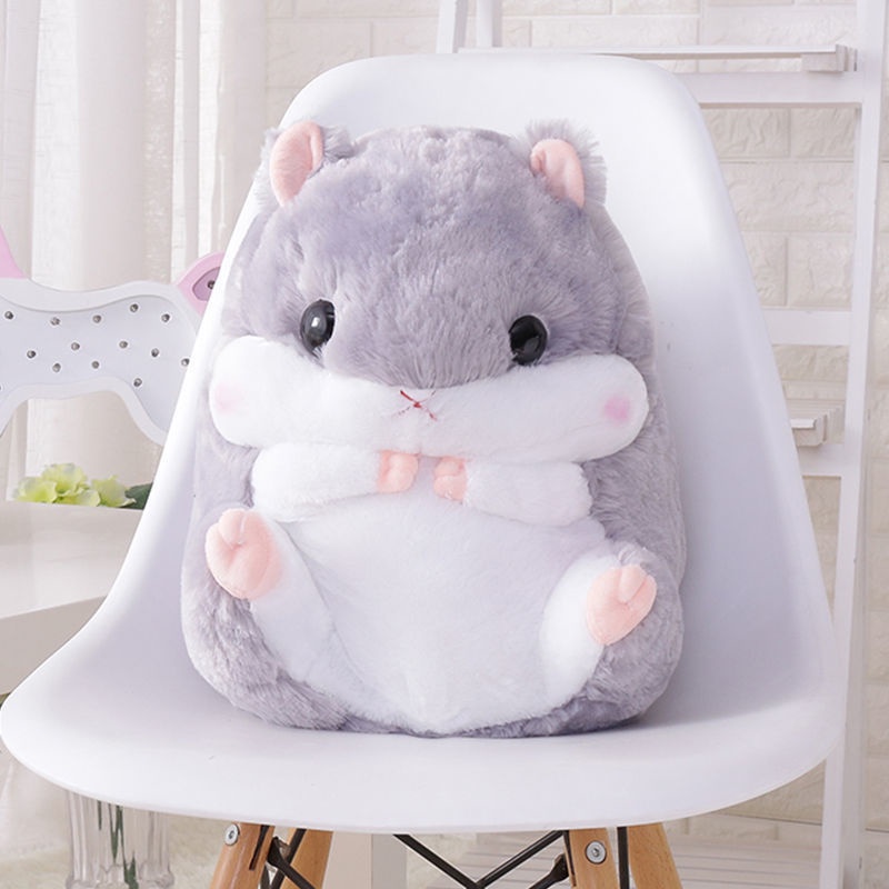 JFMM Hamster Pillow Doll Muffle with Hands Pillow Doll Cute Soft Toy on Bed Girl's Birthday Gift Dol