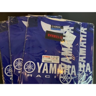 พร้อมส่ง!!! YAMAHA เสื้อคอกลมแขนกุดสีน้ำเงิน Racing 22