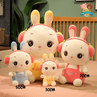 ใหม่ ❗️ ตุ๊กตากระต่ายใส่หูฟัง สุด CUTE 🐰 ขนาด 30CM. 50CM. 70CM. มี 2 สีให้เลือกสรร นุ่มนิ่ม ถูกใจน้องหนูแน่นอน