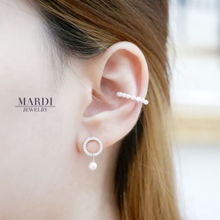 Mardi Jewelry ต่างหูมุก Dora Pearl Earrings