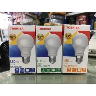TOSHIBA หลอดไฟ LED 4W / 7W / 9W / 11W / 13W / 15W / 18W ขั้ว E27 แสงขาว / แสงคูล / แสงส้ม
