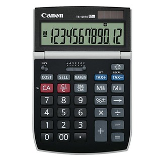 เครื่องคิดเลข สีดำ Canon TS-120TS Canon TS-120TS black calculator