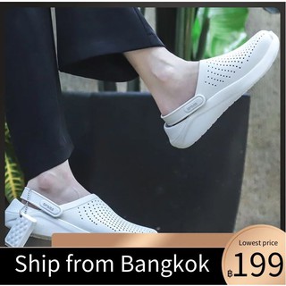 ส่งจากกรุงเทพ Crocs Duet Sport Clog รองเท้าแตะ Unisex แบบพลิก
