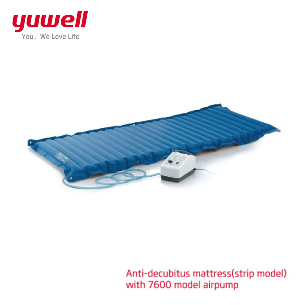 Yuwell ที่นอนลมแบบลอน ป้องกันแผลกดทับ  พร้อมมอเตอร์ปั้มลม Yuyue