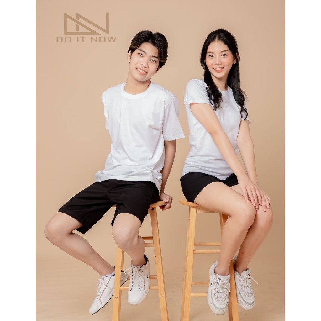 เสื้อคอกลมสีขาวBy Doitnow  สินค้าคุณภาพ จากแห่งผลิตโดยตรง!!