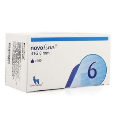 Novofine INSULIN PEN NEEDLES 31G 6MM 100S (EXP:04/2028)